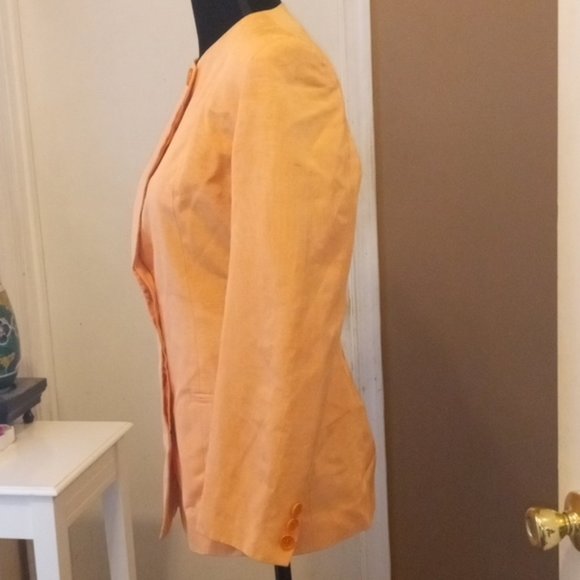 Valentino Blazer Jacket Coral Size 46 - Picture 3 of 11